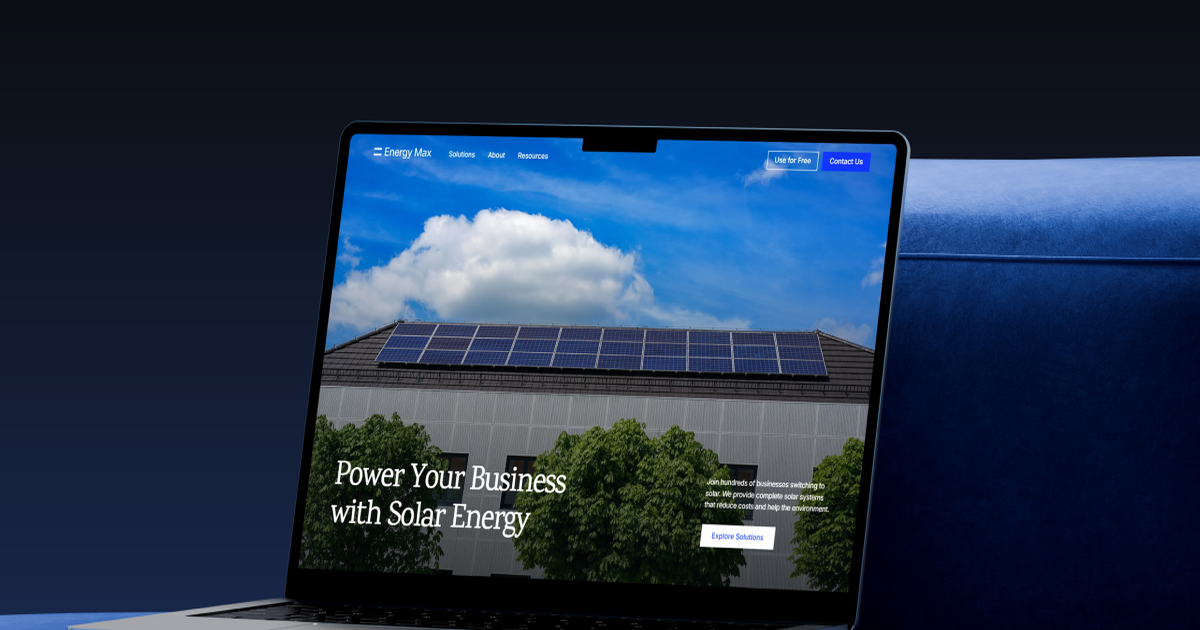 Aperçu du site Energy Max